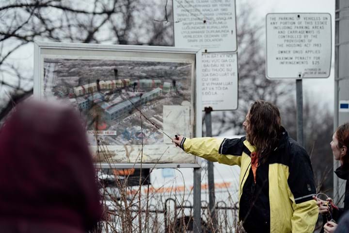Will leading the Things Will Be Different Walking Tour, FUSE Spring 2022. Photo: Wild Hardt.